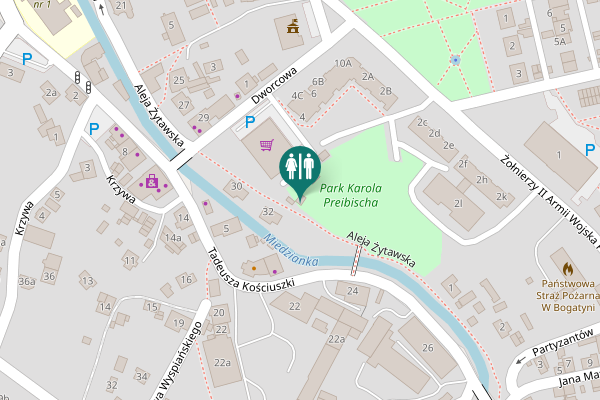 Map showing location of Aleja Żytawska 32 Toilet