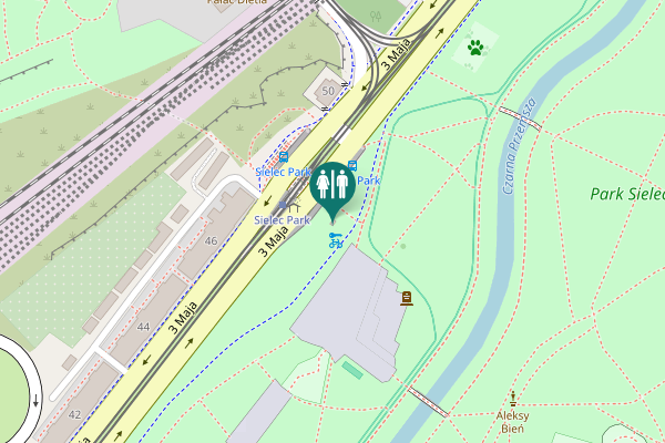 Map showing location of 3 Maja Toilet