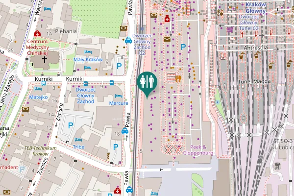Map showing location of Pawia 5 Toilet