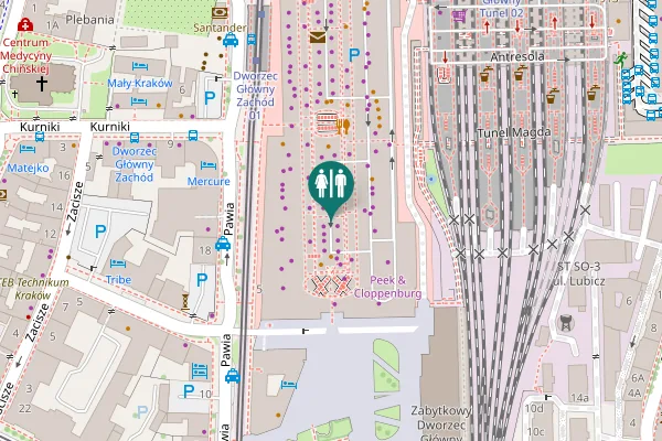 Map showing location of Pawia 5 Toilet