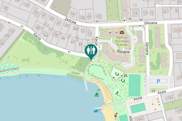 Map showing location of Kacza 46 Toilet