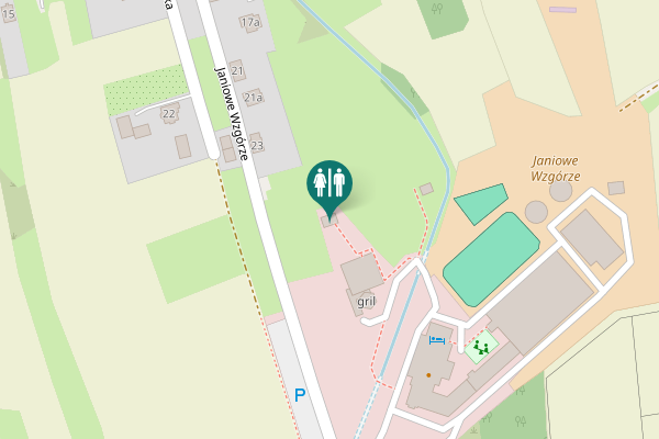 Map showing location of Janiowe Wzgórze 23 Toilet