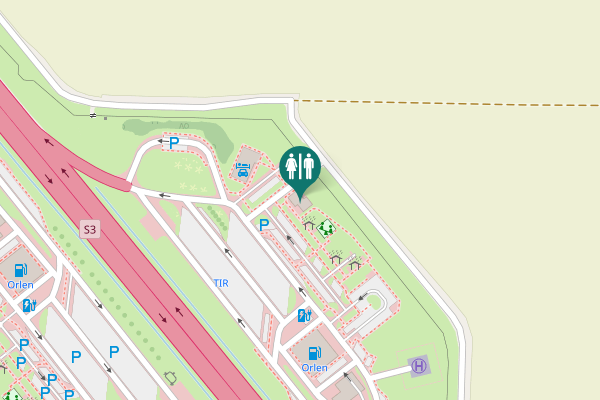 Map showing location of 150 Toilet