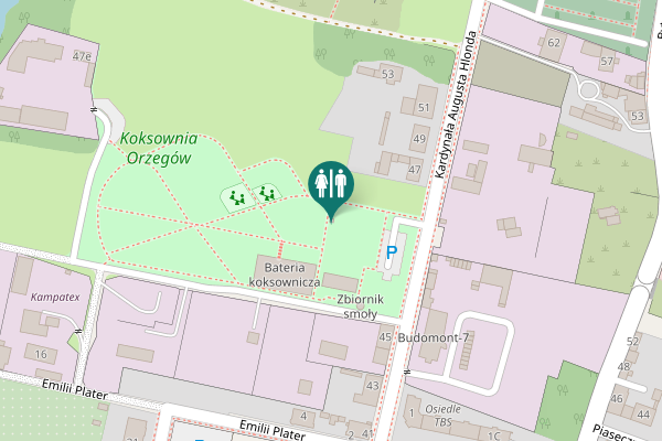 Map showing location of Kardynała Augusta Hlonda 47 Toilet