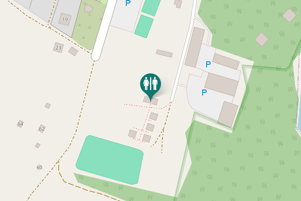 Map showing location of Maróz Toilet