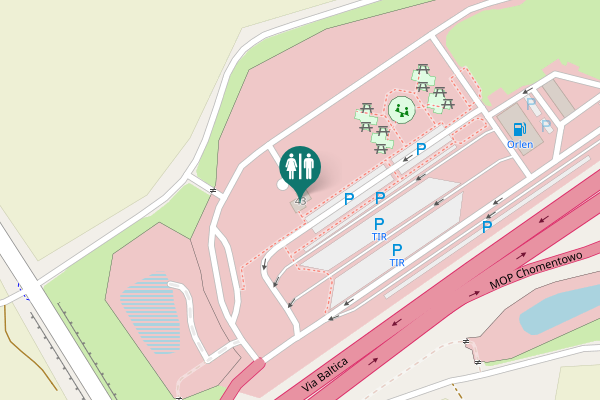 Map showing location of 43 Toilet