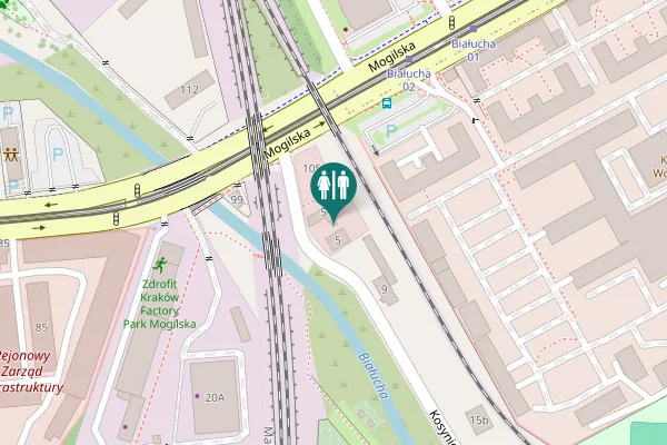 Map showing location of Kosynierów 5 Toilet