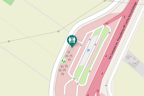 Map showing location of 848 Toilet