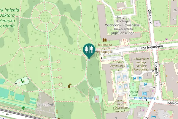 Map showing location of Romana Ingardena 3 Toilet
