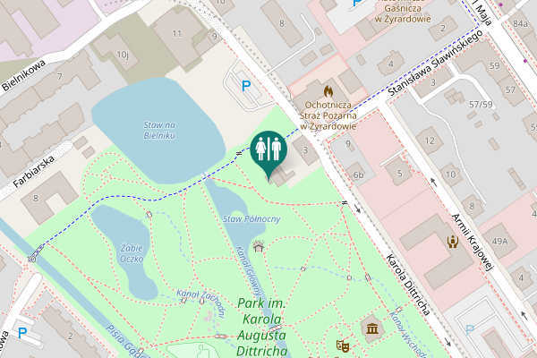 Map showing location of Karola Dittricha 3 Toilet