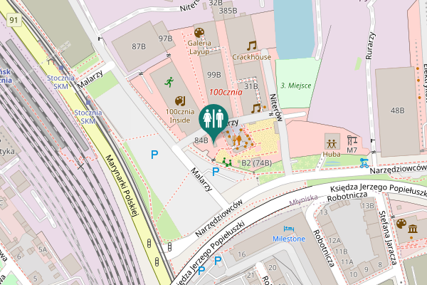 Map showing location of Księdza Jerzego Popiełuszki 5 Toilet