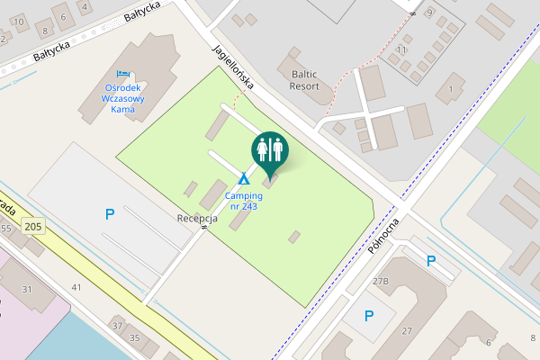 Map showing location of Józefa Conrada 4 Toilet