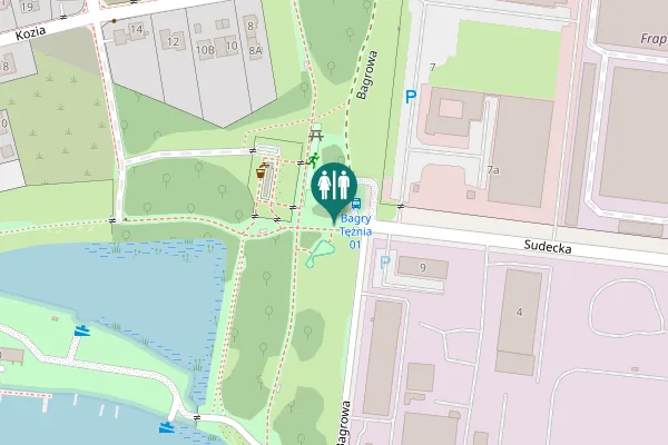 Map showing location of Bagrowa 9 Toilet