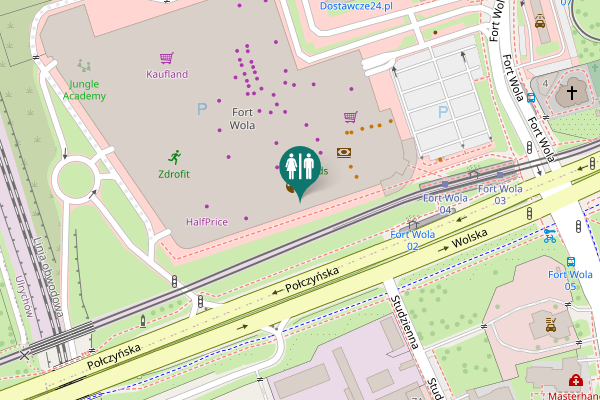 Map showing location of Połczyńska 4 Toilet