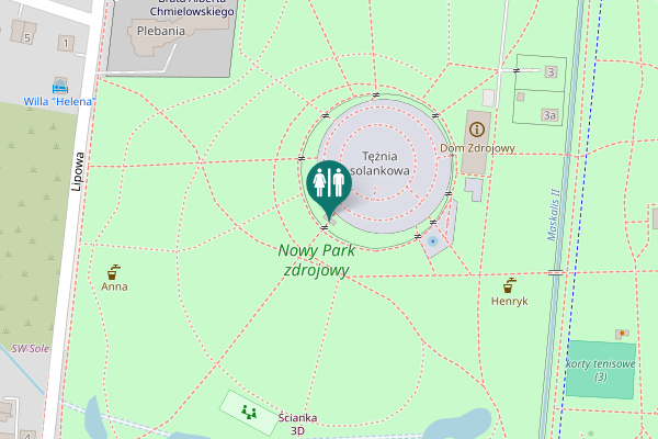 Map showing location of Busko-Zdrój Toilet