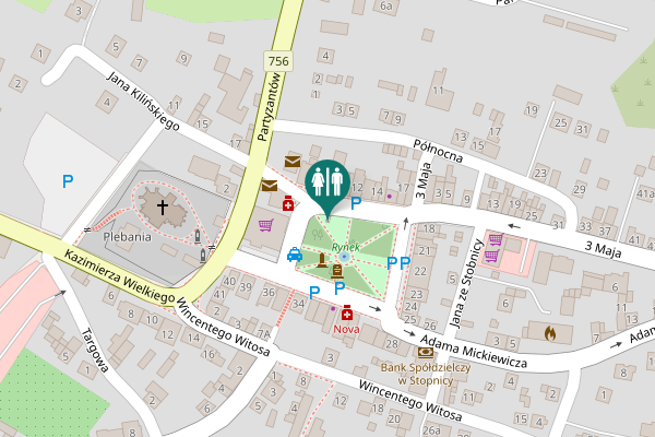 Map showing location of Plac Józefa Piłsudskiego 9 Toilet