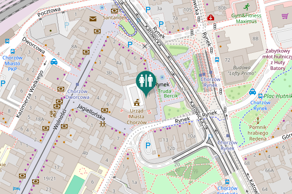 Map showing location of WC