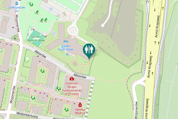 Map showing location of Walerego Eliasza Radzikowskiego 109 Toilet