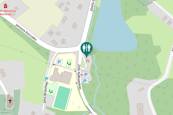 Map showing location of Zofii Nałkowskiej 2 Toilet