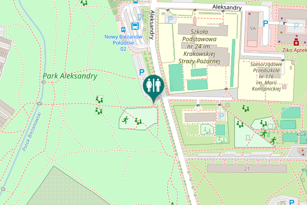 Map showing location of Aleksandry 19 Toilet