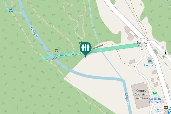 Map showing location of Prato-Sornico Toilet