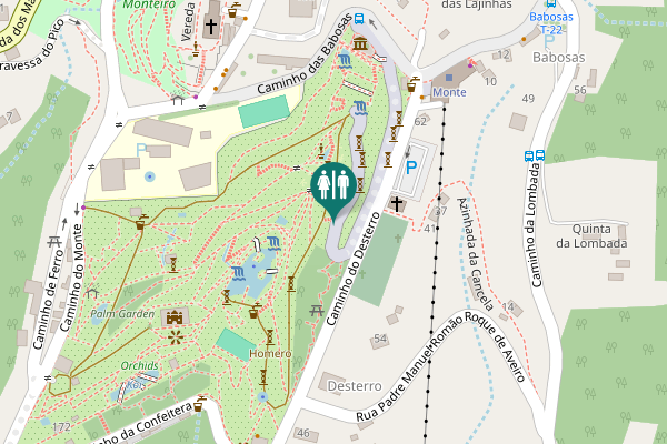 Map showing location of Alameda da História de Portugal Toilet