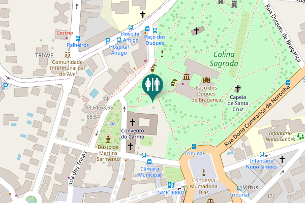 Map showing location of Largo Martins Sarmento 89 Toilet