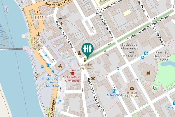 Map showing location of Avenida Doutor Teófilo Braga 20 Toilet
