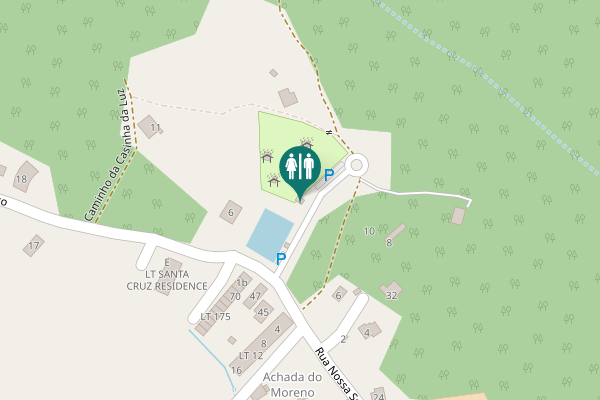 Map showing location of Caminho da Capela de Nossa Senhora dos Remédios 10 Toilet