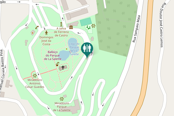 Map showing location of Oliveira de Azeméis Toilet