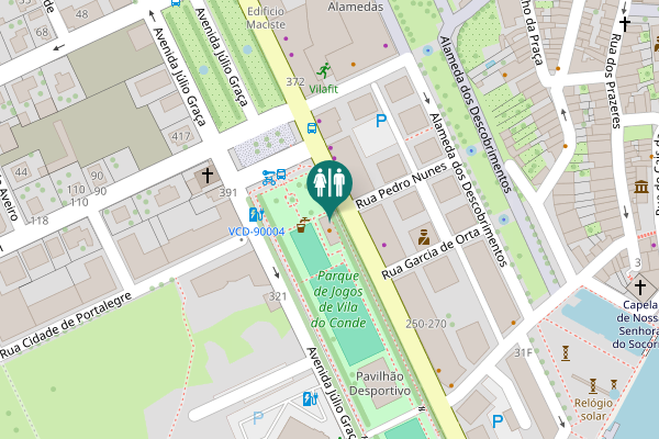 Map showing location of Avenida Marquês Sá da Bandeira 300-310 Toilet