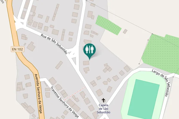 Map showing location of Vila Nova de Foz Côa Toilet