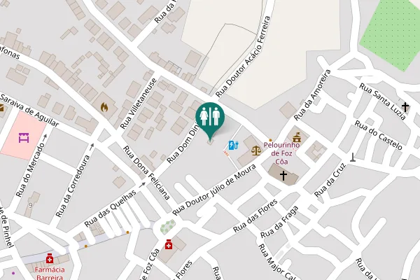 Map showing location of Rua Dom Dinis Toilet