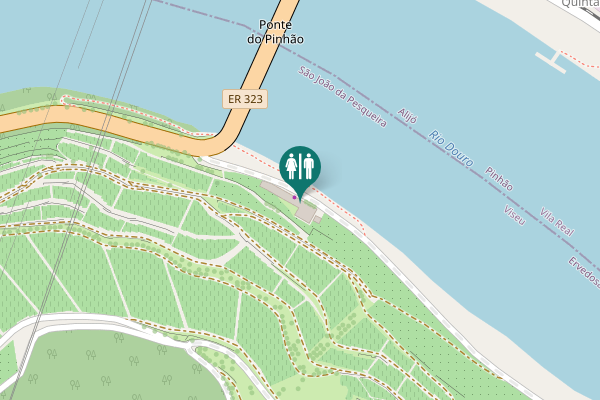 Map showing location of ER 323 Toilet