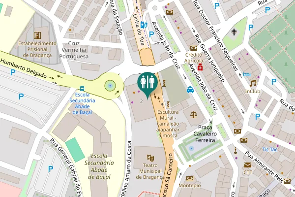 Map showing location of WC - Bragança Shopping