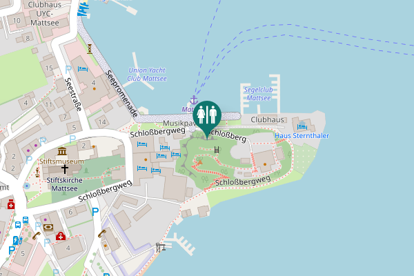 Map showing location of Schloßberg 1 Toilet
