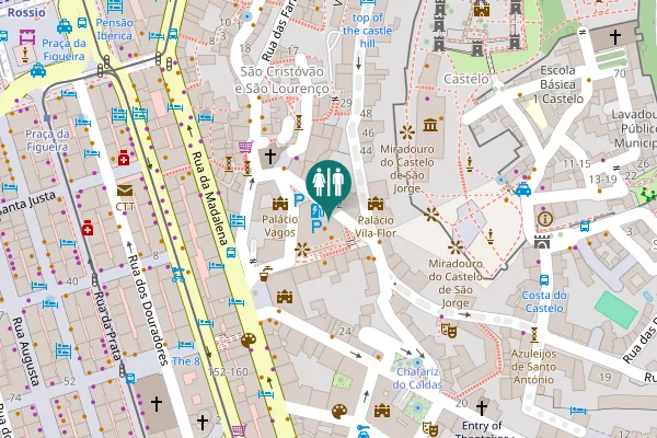 Map showing location of Calçada do Marquês de Tancos 2 Toilet
