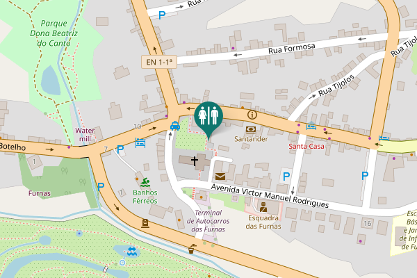 Map showing location of Rua Doutor Frederico Moniz Pereira 1 Toilet