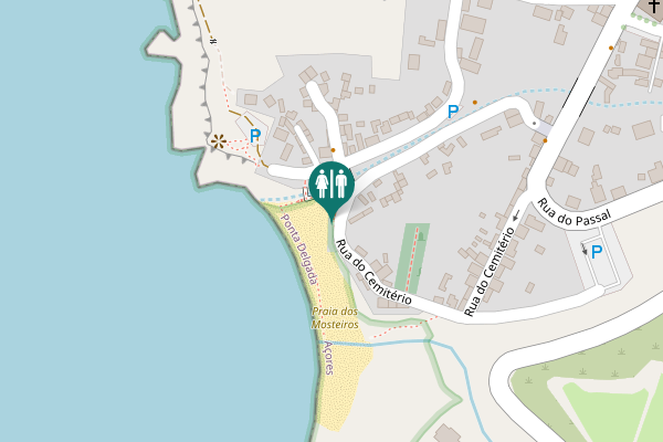 Map showing location of Rua do Cemitério 7 Toilet