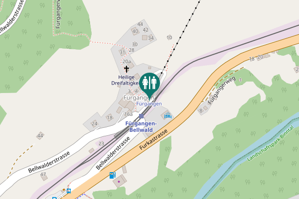 Map showing location of Bellwalderstrasse 2 Toilet
