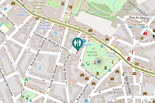 Map showing location of WC Público