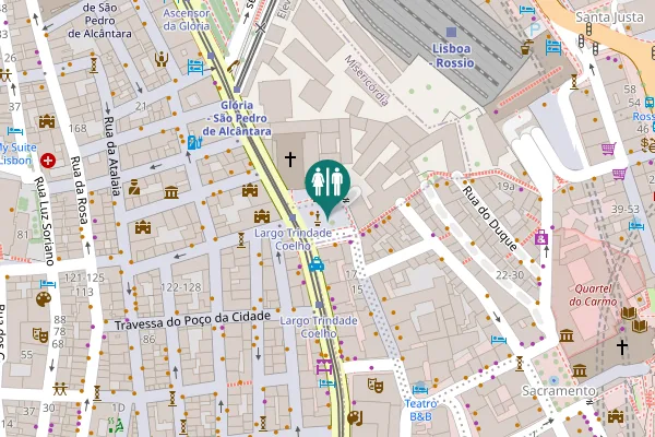 Map showing location of WC Público
