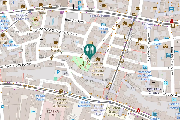 Map showing location of WC Público