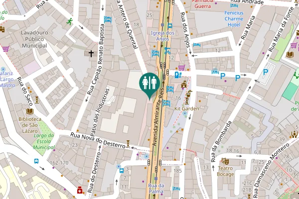 Map showing location of WC Público