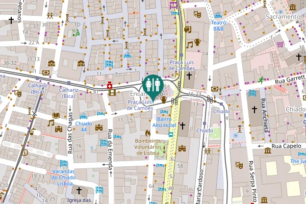 Map showing location of WC Público