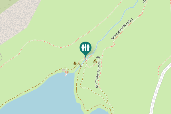 Map showing location of Murmeltierlehrpfad Toilet