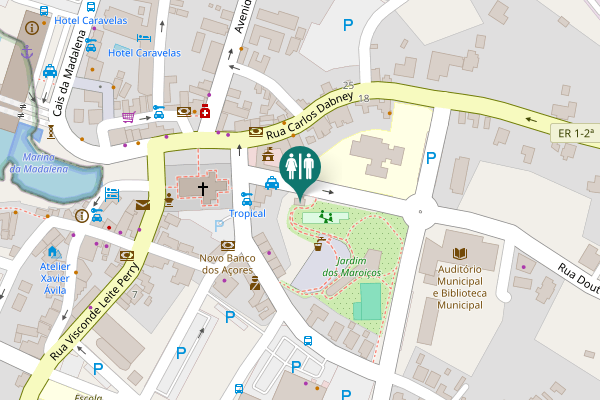 Map showing location of Rua Doutor Urbano Prudêncio da Silva Toilet