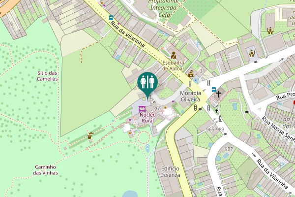 Map showing location of Beco das Carreiras 66 Toilet