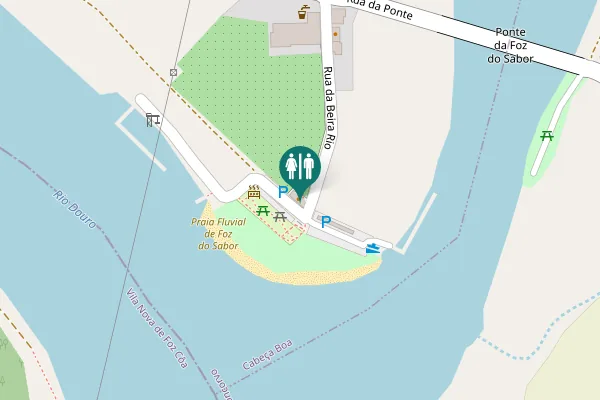 Map showing location of Torre de Moncorvo Toilet