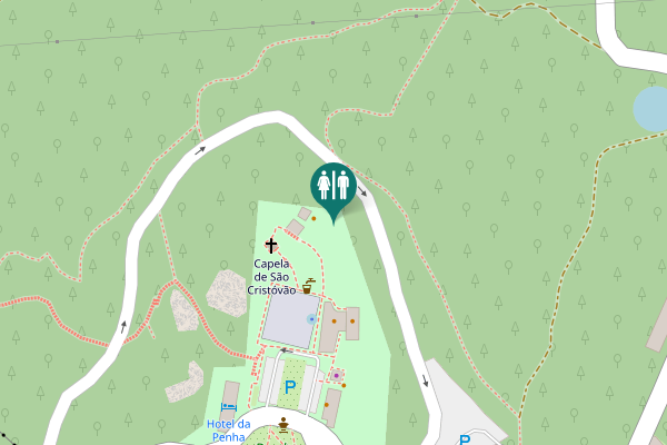 Map showing location of Guimarães Toilet